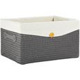 Košara Za Regal Denise L - siva, Romantika, umetna masa/tekstil (40/23/30cm) - Mömax modern living Košara Za Regal Denise L - siva, Romantika, umetna masa/tekstil (40/23/30cm) - Mömax modern living