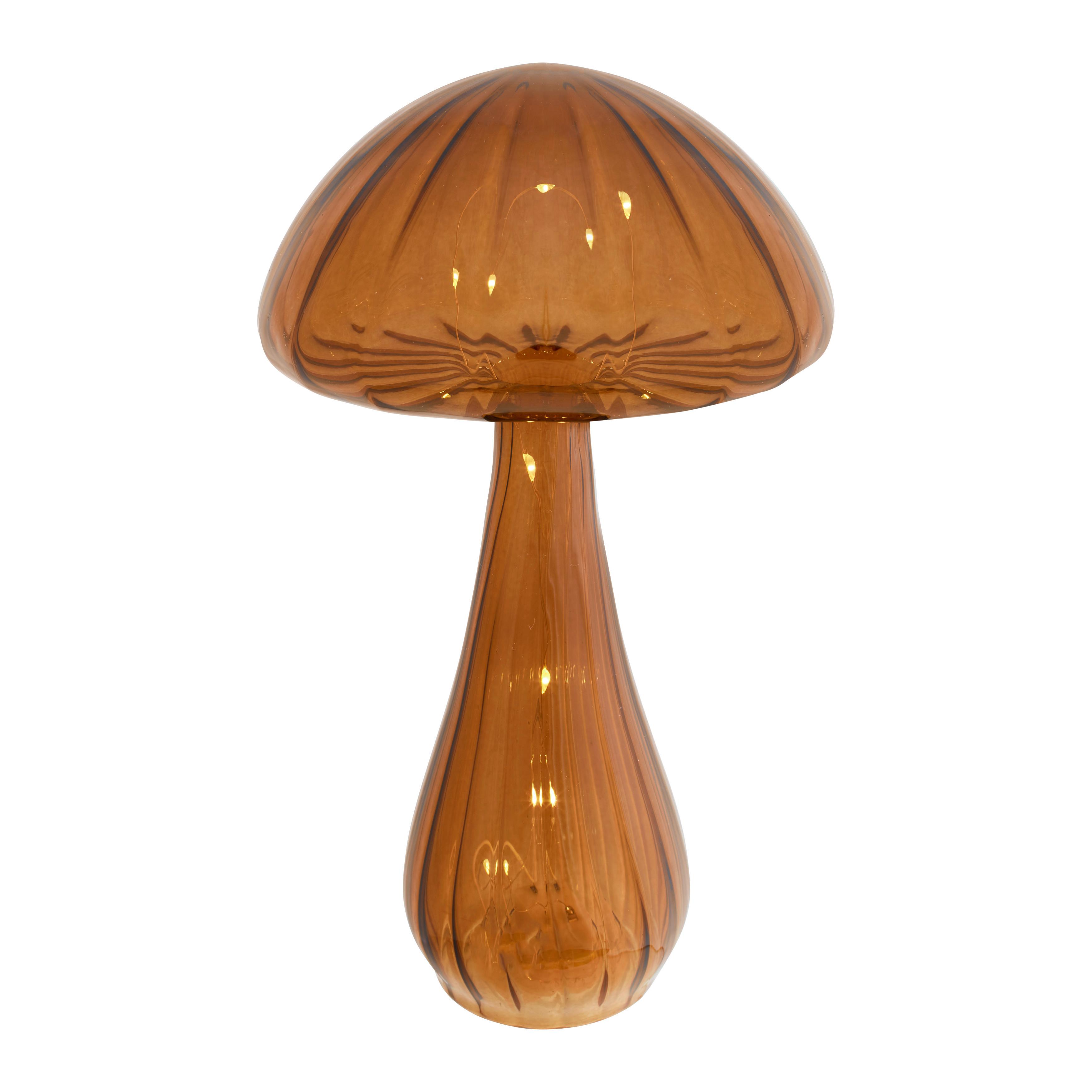 Dekopilz Gumba Braun - Braun, KONVENTIONELL, Glas/Kunststoff (12,5/22cm) - Mömax