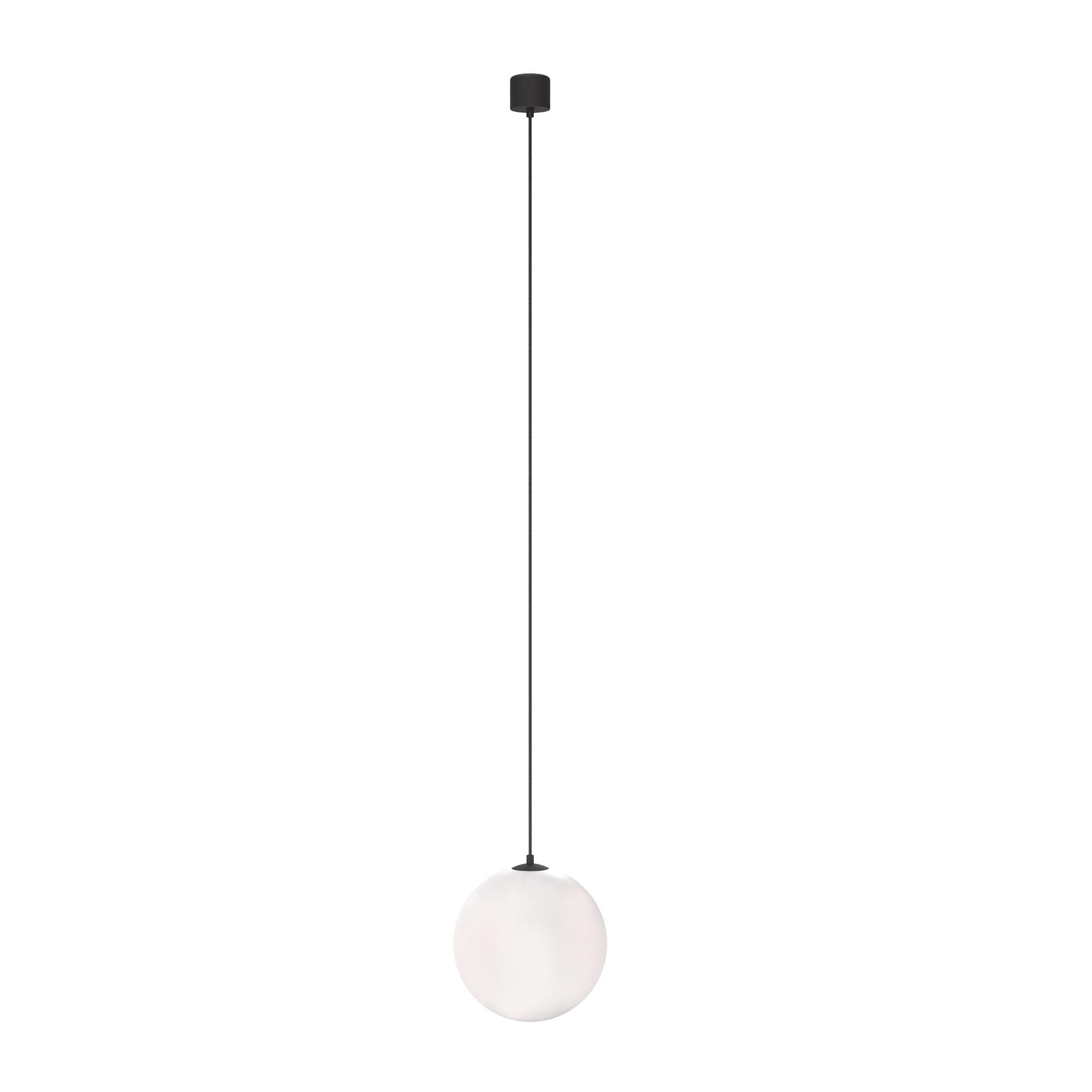 PENDELLEUCHTE LUNA - Weiss/Schwarz, Trend, Glas/Kunststoff (20/20cm) - MAYTONI
