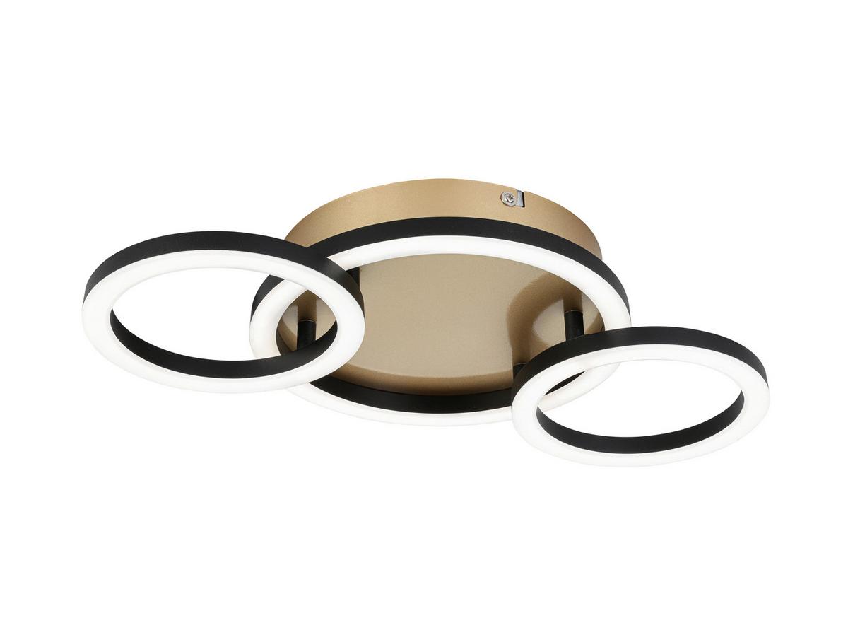 Led Stropna Svjetiljka Numim - cappuccino/crna, Moderno, metal/plastika (43/23/5cm) - Mömax