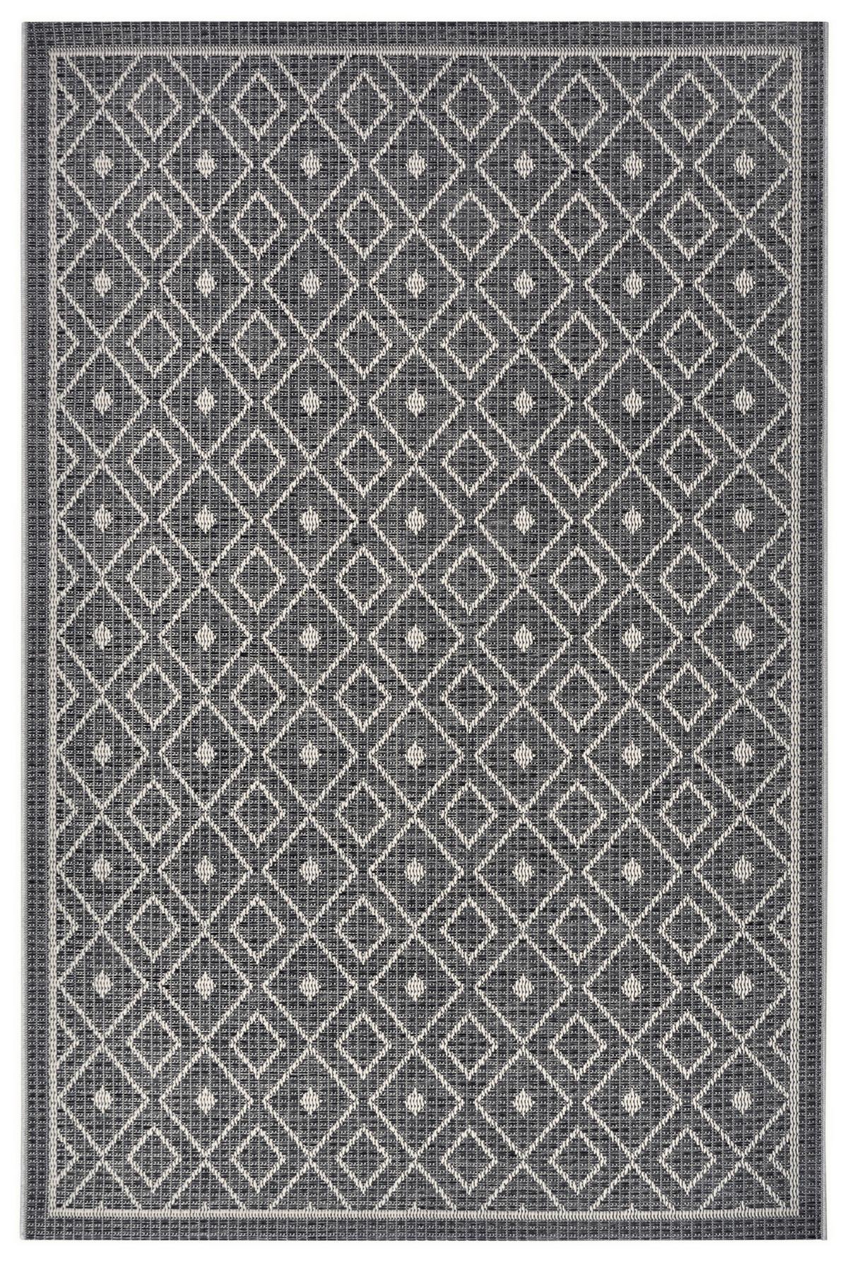 Outdoorteppich Lahal Grau/Beige ca. 155x235cm - Beige/Grau, Design, Kunststoff (155/235cm) - Hanse Home