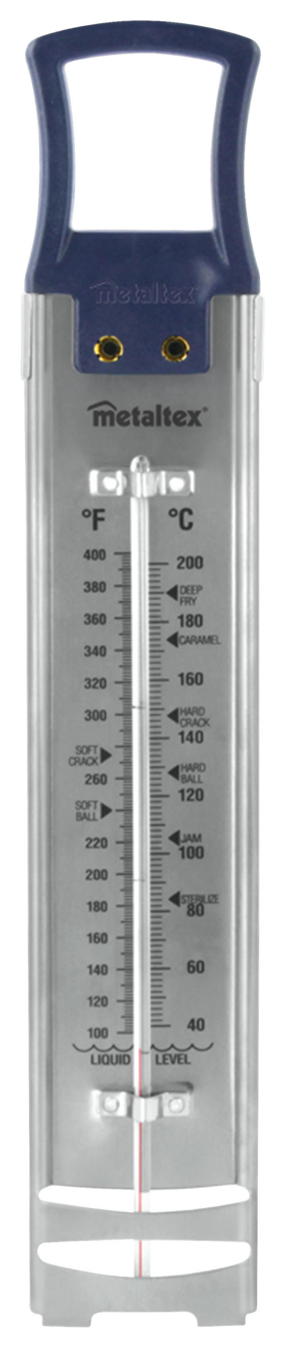Konyhai Hőmérő Jammy - szürke, fém (9.5/40.5/2.2cm) - Metaltex