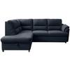 Kutna Garnitura Gusto - plava/crna, Basics, tekstil/drvo (200/240cm) - Modern Living