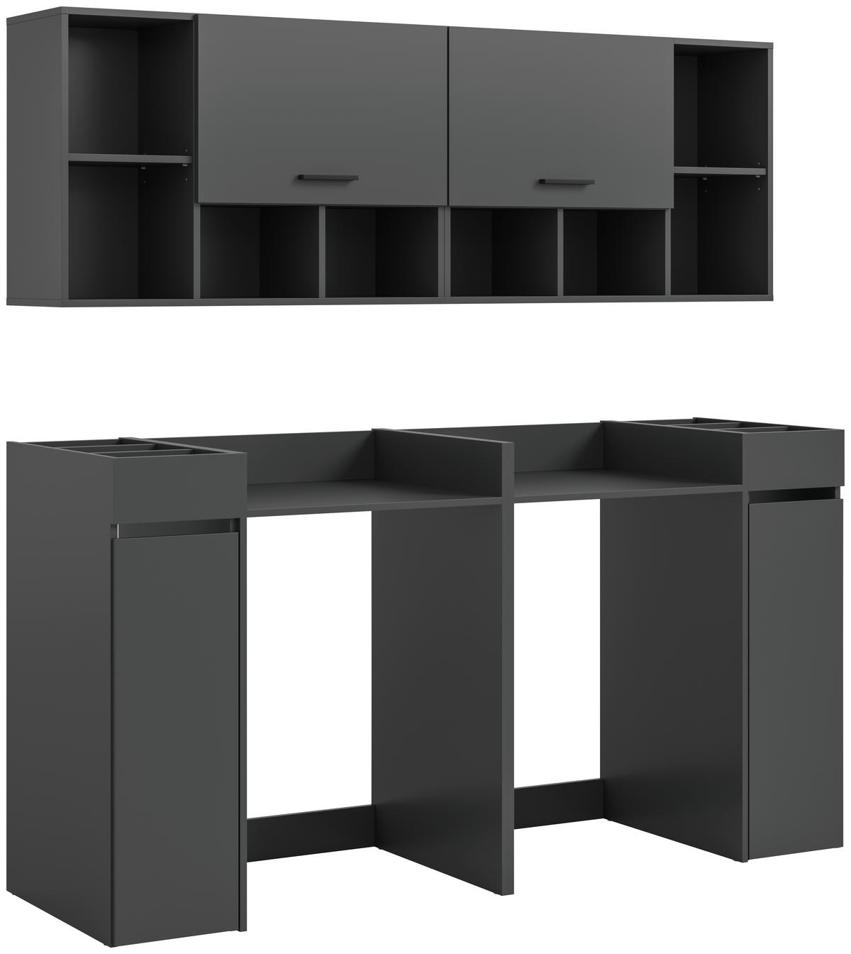 Omara Za Pralni In Sušilni Stroj Free, Antracit - antracit, Basics, leseni material (190/195/60cm) - MID.YOU