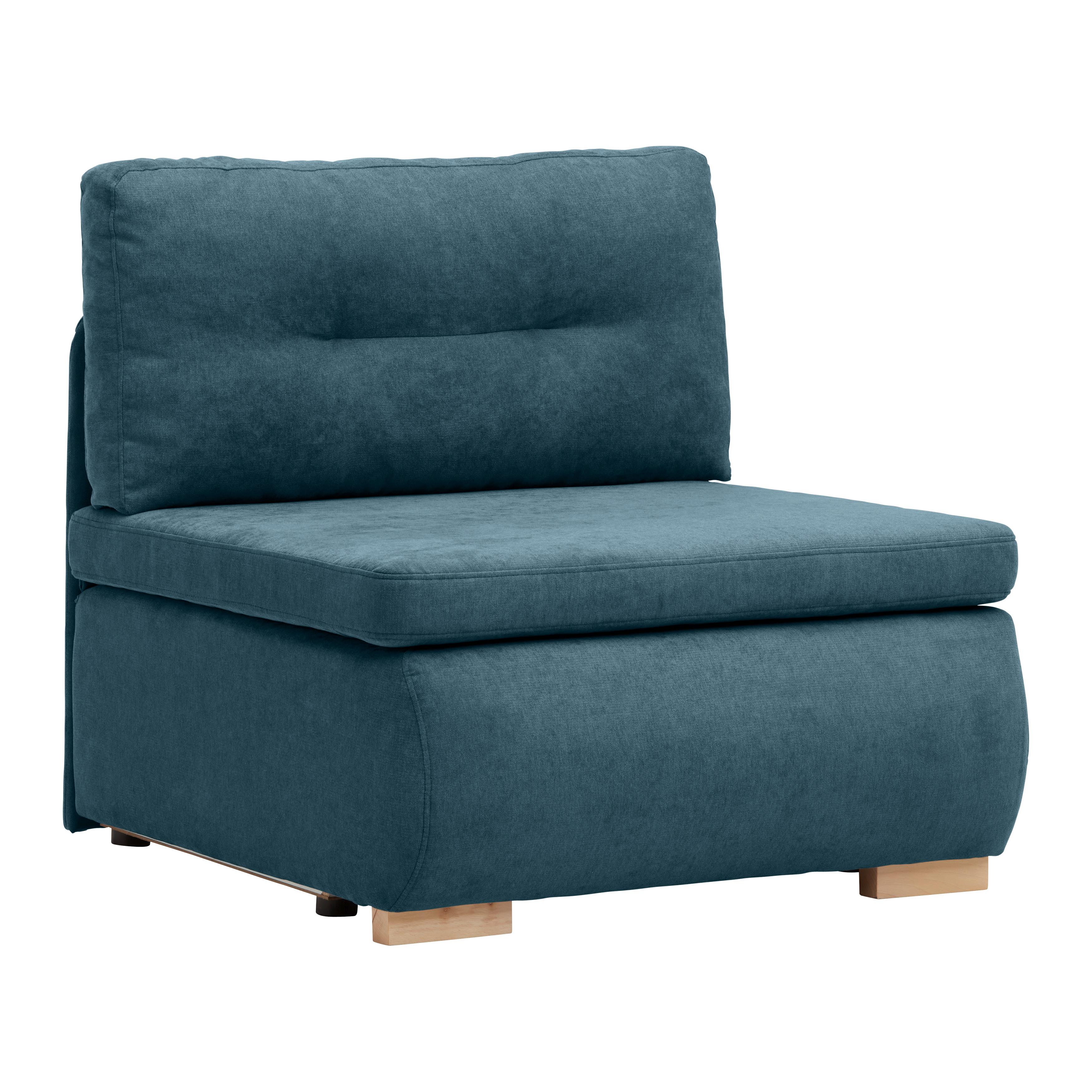 Schlafsessel Modena in Türkis - Türkis/Schwarz, Kunststoff/Textil (89/88/90cm) - Mömax