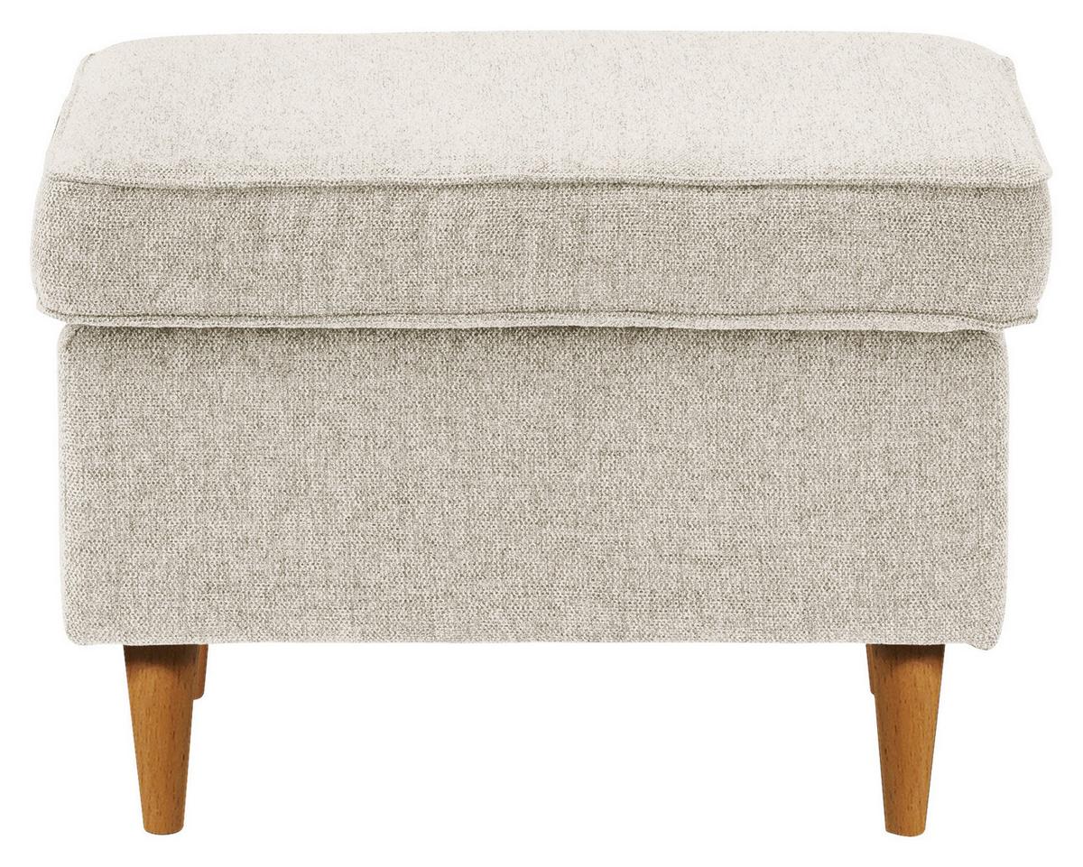 HOKER HUGO - kremowy/dąb wotan, Basics, tkanina/drewno (63/43/42cm) - Carryhome