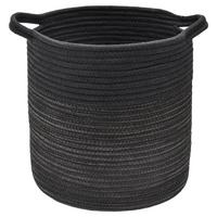 Coș Lotte - negru, Modern, plastic/textil (29/30cm) - Modern Living