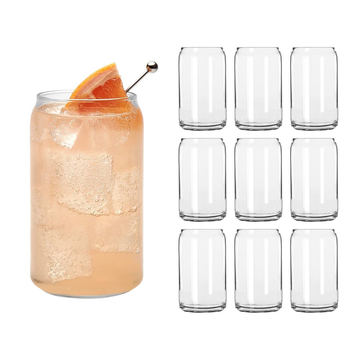 Gläserset Cans Klar 12-teilig - Klar, Basics, Glas (7,5/13,5cm)