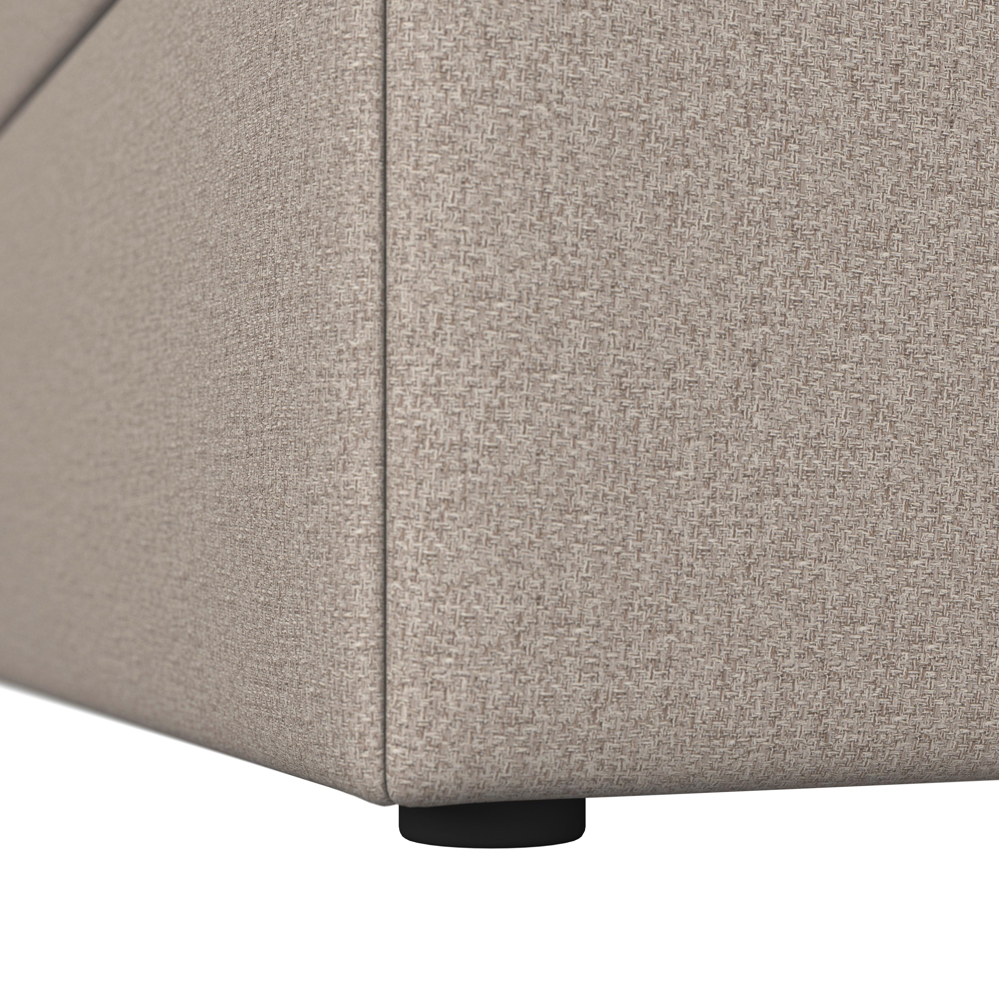 BOXSÄNG MARCO - svart/taupe, Modern, trä/textil (180/200cm) - Bessagi Home