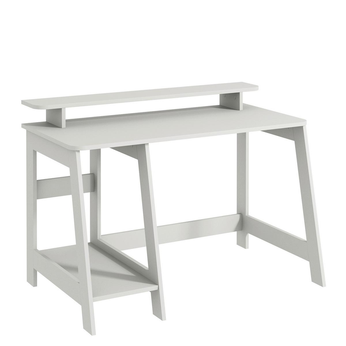 SCHREIBTISCH COUNTRY SCHREIBTISCH - Weiss, Design, Holzwerkstoff (120/60/73cm) - Livetastic