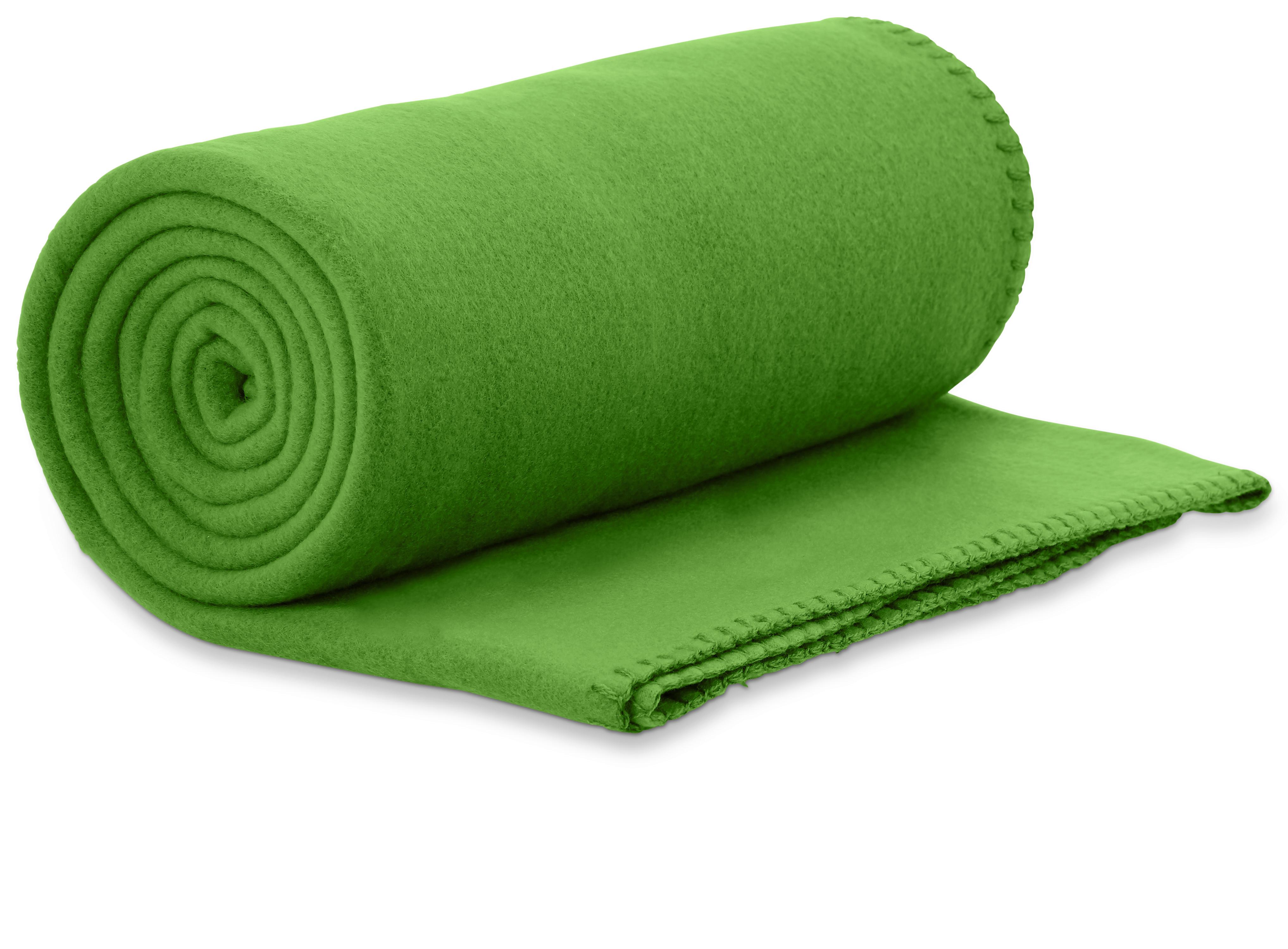 FLEECEDECKE BEA - Grün, Textil (130/160cm) - Modern Living