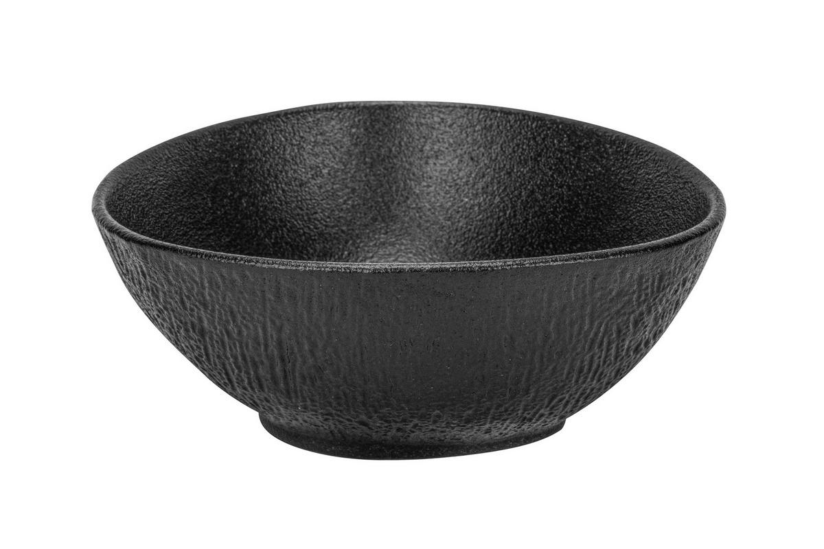 Dipschale Haruki in Schwarz - Schwarz, MODERN, Keramik (12,6/11,4/5cm) - Mömax