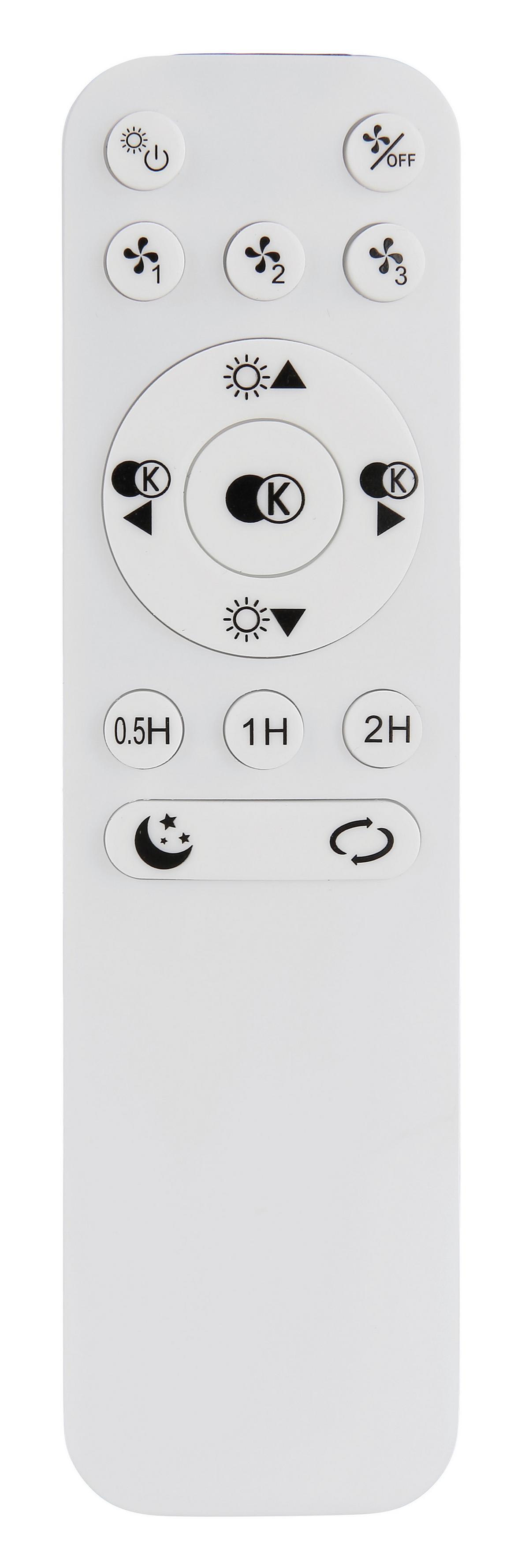 Stropni Ventilator Alia 03645 Alia - bijela/svijetlo siva, Design, metal/plastika (58/17,5cm) - Globo