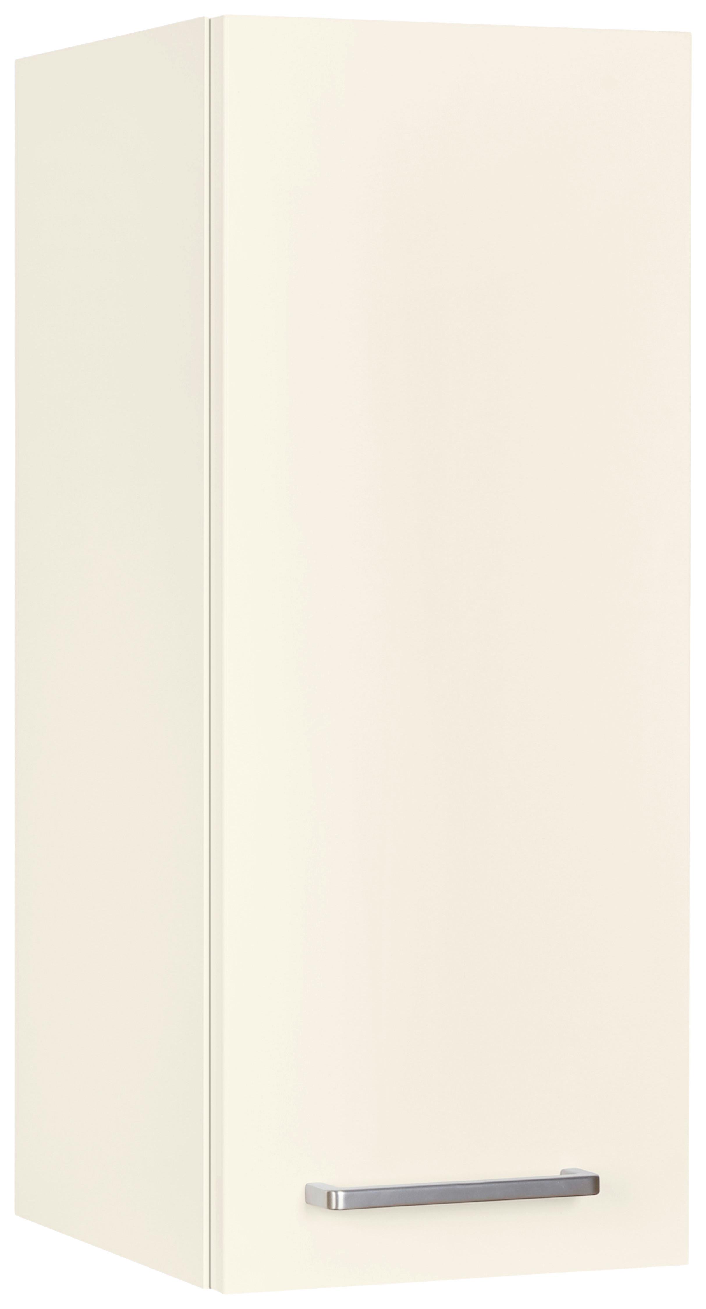 Küchenoberschrank Touch Magnolie - Edelstahlfarben/Magnolie, MODERN, Holzwerkstoff/Metall (30/72/35cm) - Nobilia