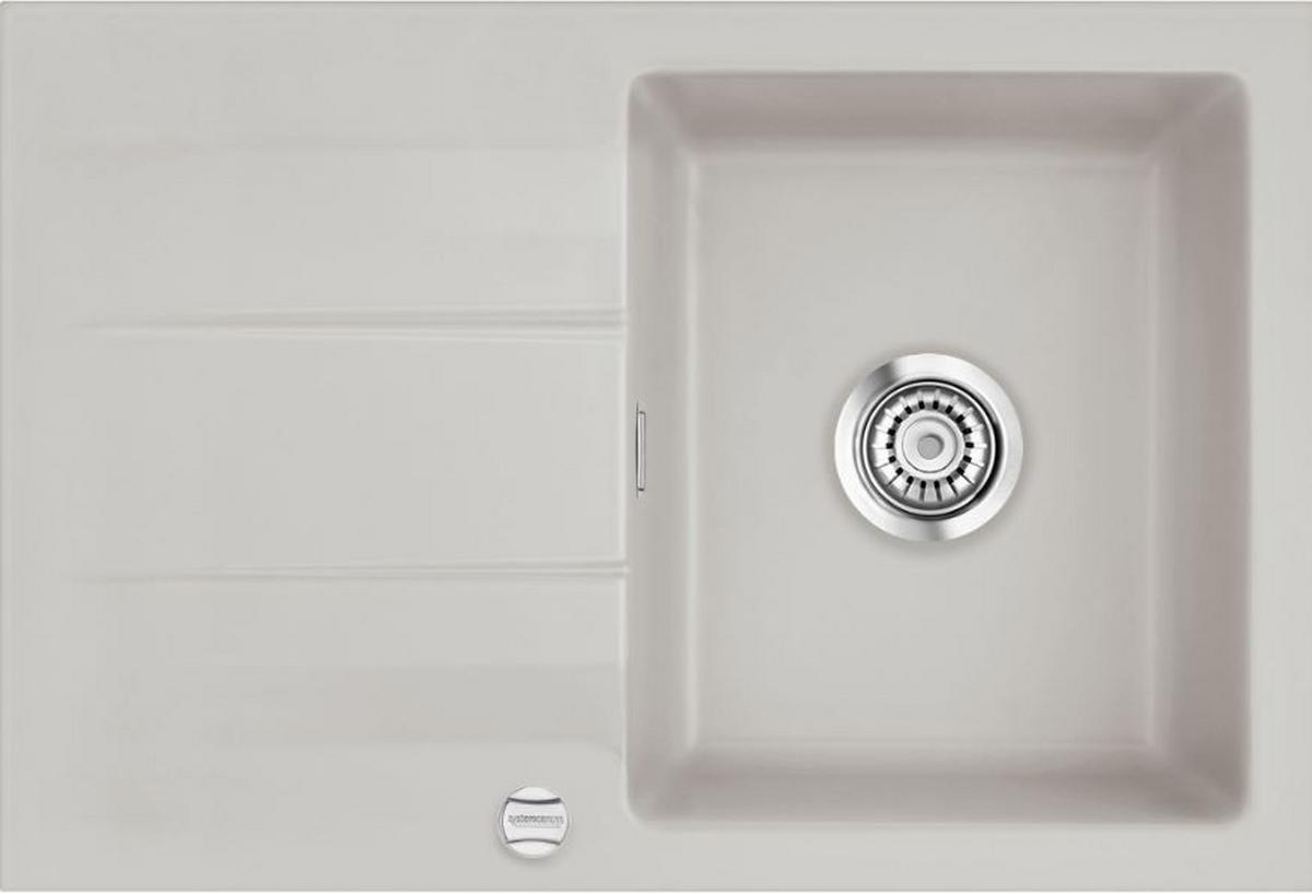 Einbauspüle Genea 75 in Alufarben - Alufarben, MODERN, Keramik (75/51cm) - Systemceram