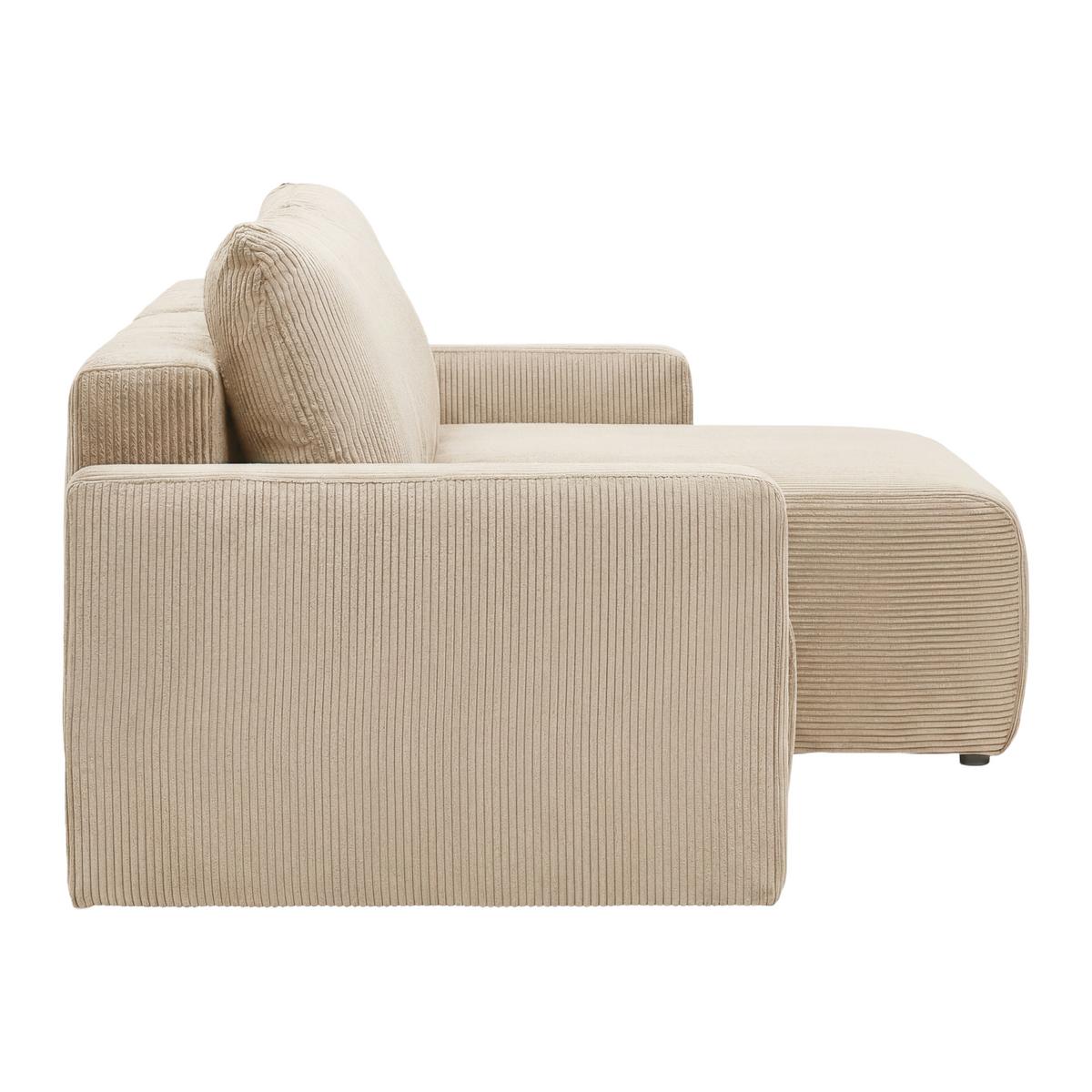 Coltar DAVE -BEST PRICE - crem, Modern, textil (227/146cm) - Best Price