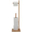 Toilettenpapierhalter Anni in Naturfarben - Naturfarben, MODERN, Holz (19/71/19cm) - MÖMAX modern living