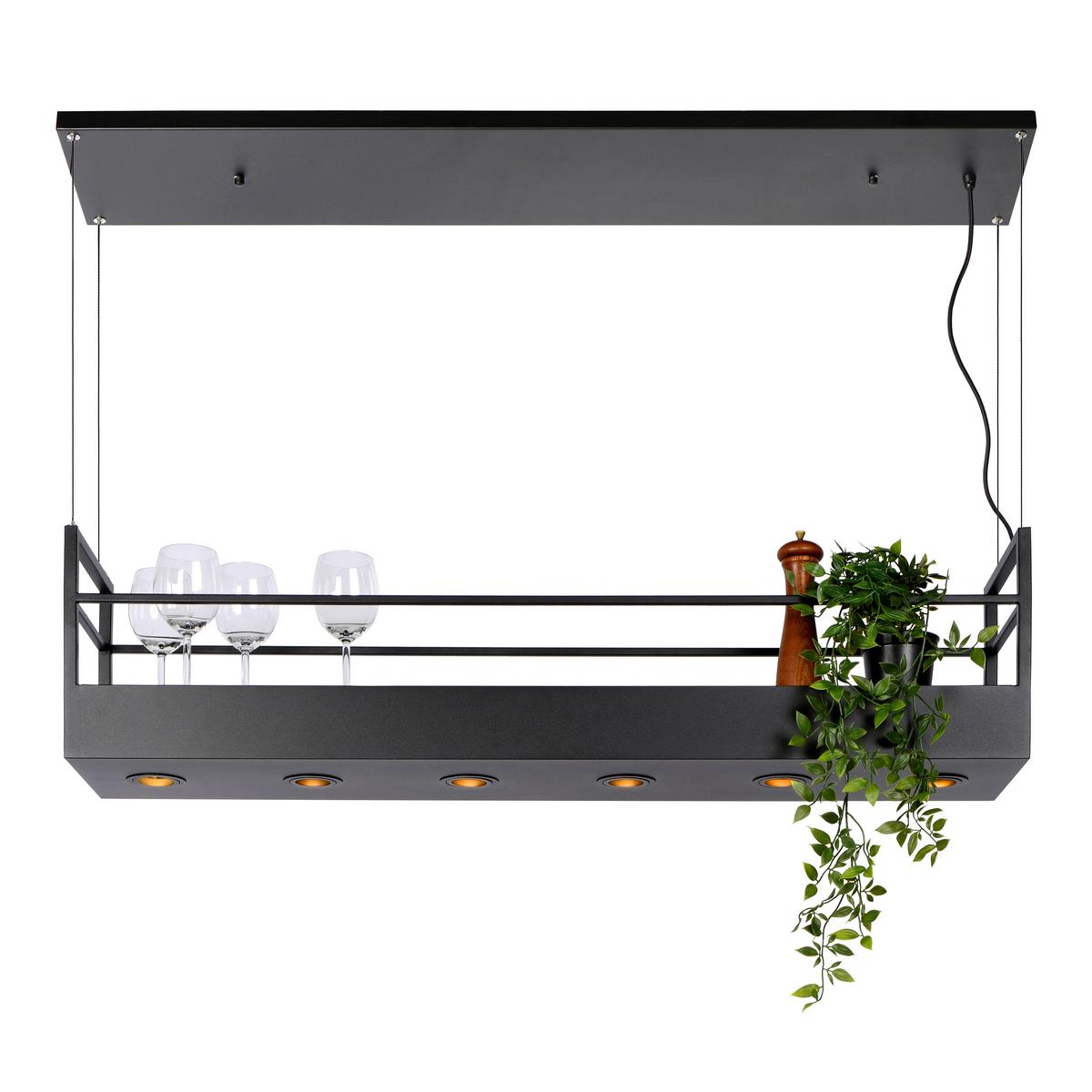 LAMPA WISZĄCA 21427/06/30 MIRAVELLE - czarny, Modern, metal (110/22/160cm) - Lucide