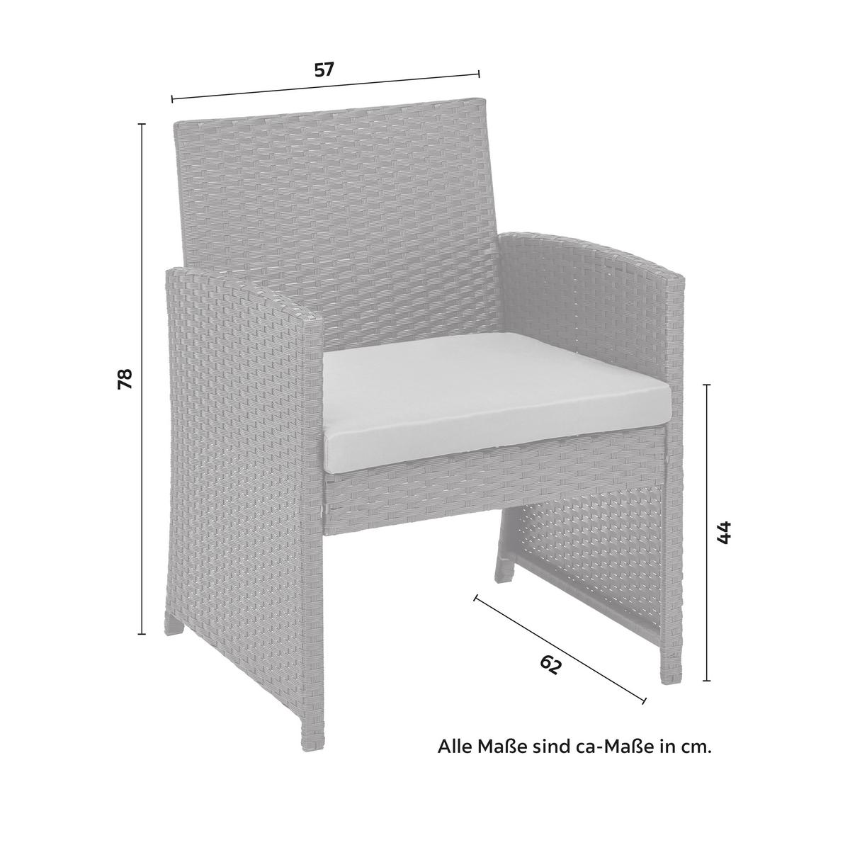 Set lounge Michelle - negru/transparent, Modern, plastic/sticlă - Modern Living