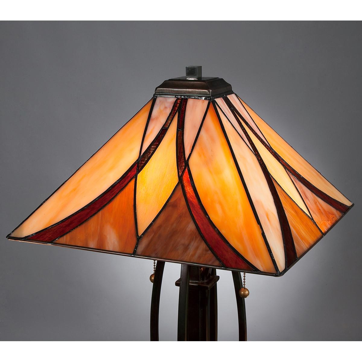 Stolna Svjetiljka Qz-Asheville - brončane boje, Konvencionalno, staklo/metal (40.6cm)