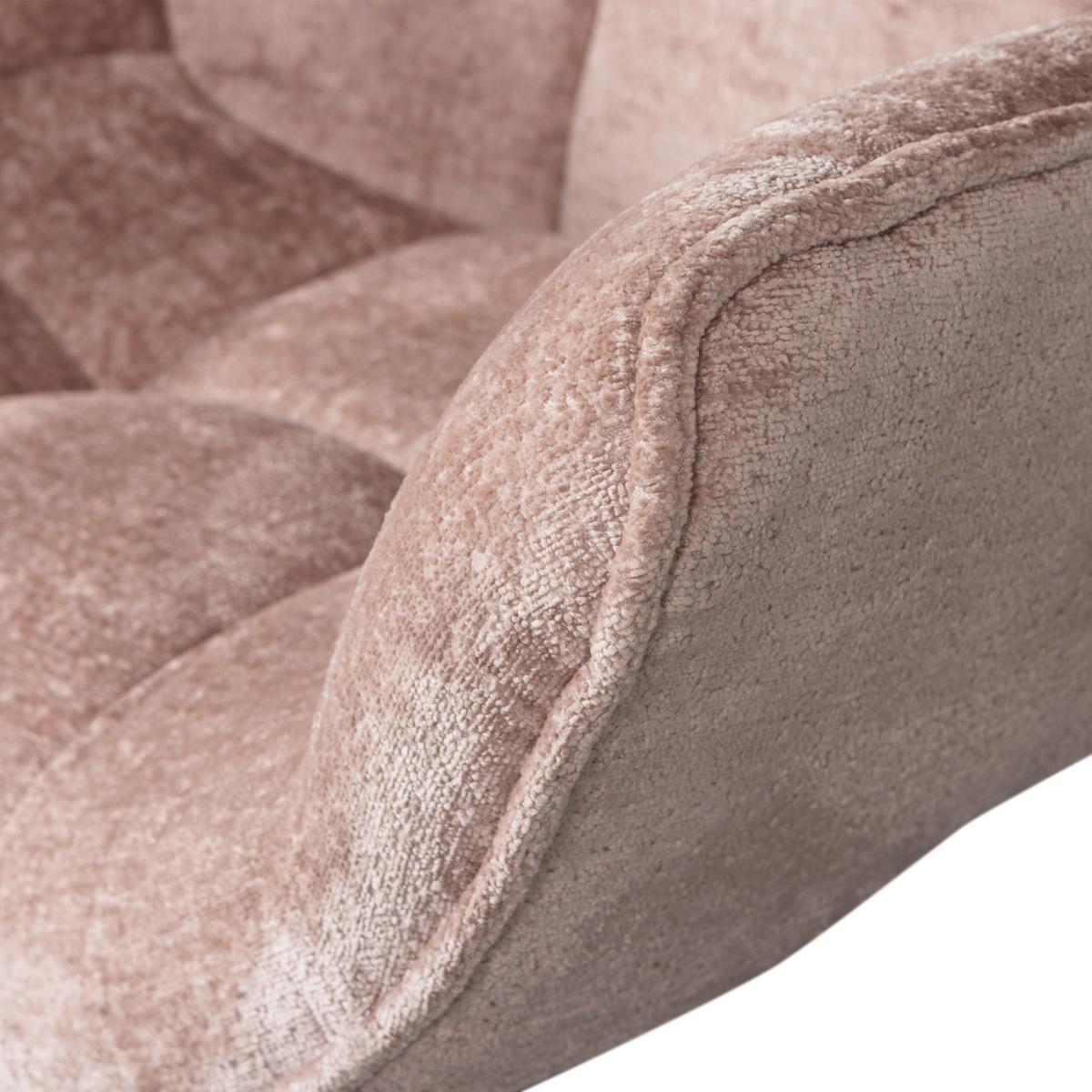 Sessel Wibo Taupe B: 71 cm - Taupe/Schwarz, Design, Textil/Metall (71/94/83cm) - Livetastic