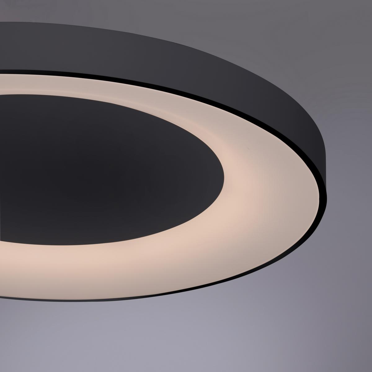 LED-Deckenleuchte Anika Anthrazit max. 60 Watt - Anthrazit, Basics, Kunststoff/Metall (70/70/7,7cm)