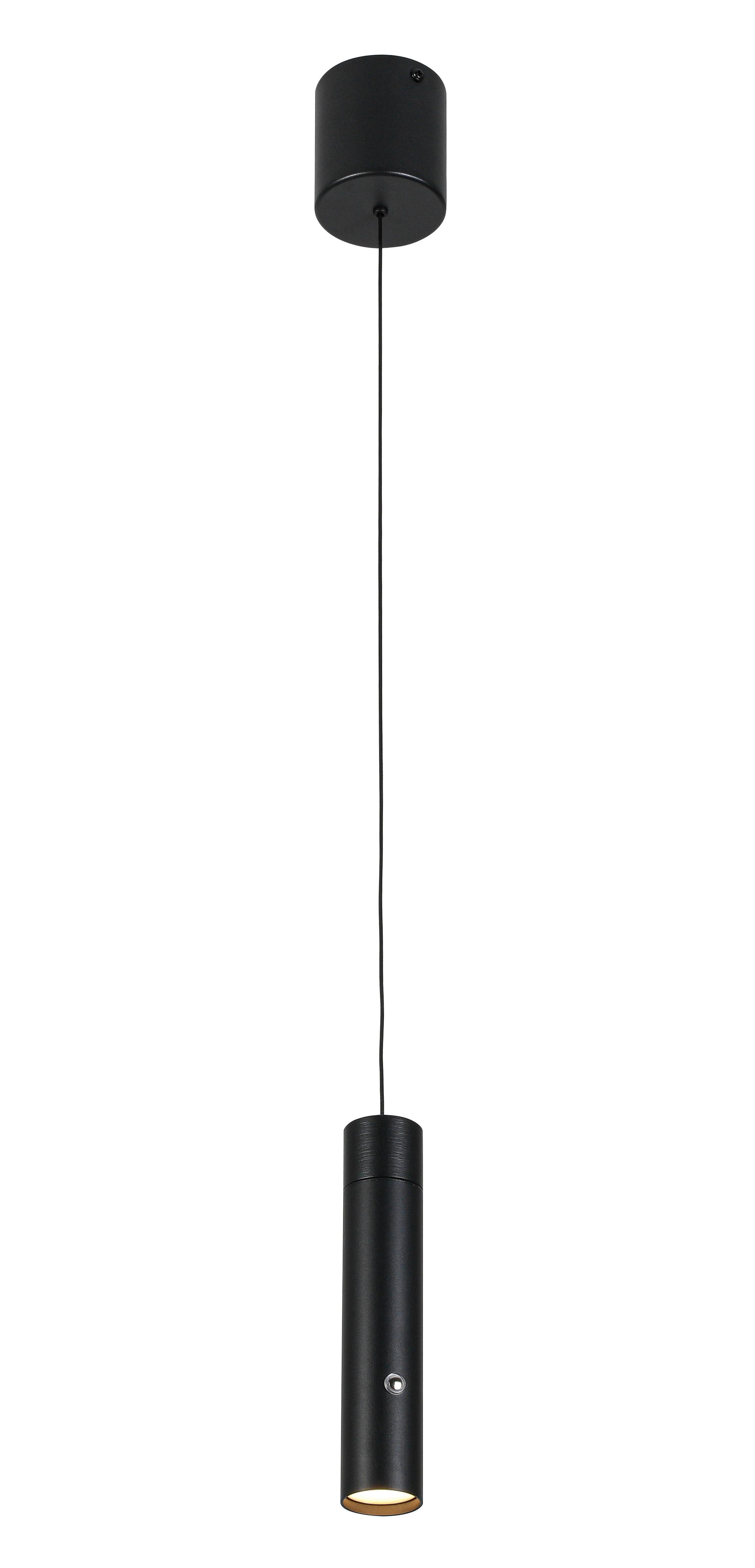 Viseča Svetilka Suso - črna, Moderno, kovina/umetna masa (3,8/3,8/150cm) - Mömax