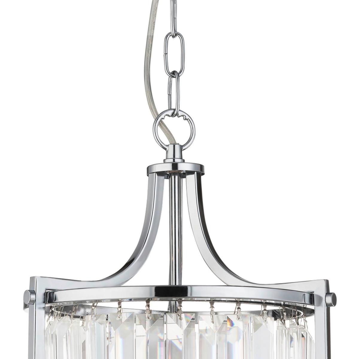 Kristály Függőlámpa Victoria 8092-2cc - krómszínű, Design, üveg/fém (26/150cm)