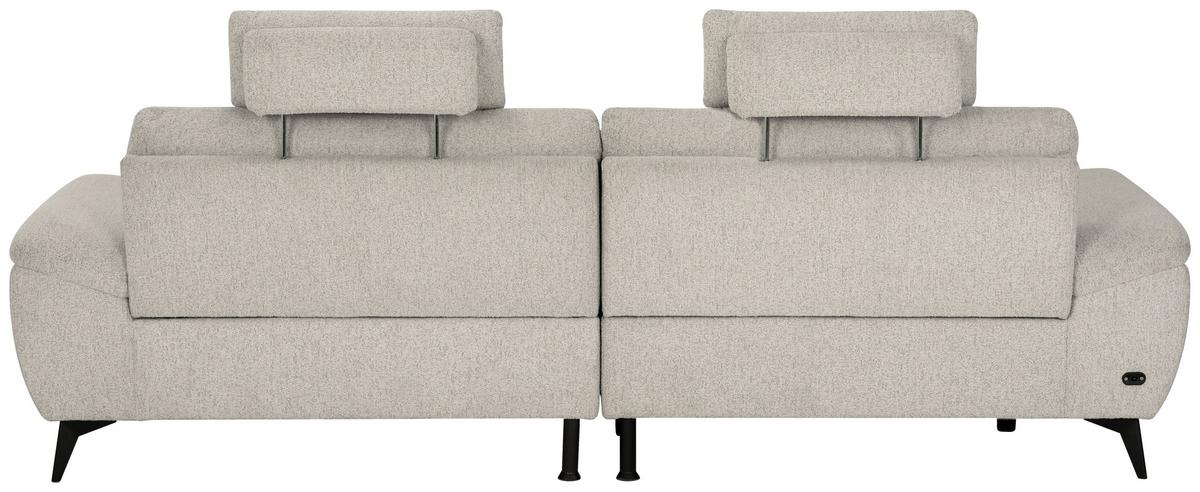 Sedežna Garnitura Venice, Desna - črna/bela, Moderno, kovina/tekstil (268/107/156cm) - Premium Living