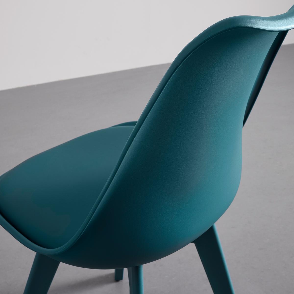 KRZESŁO MIA - petrol, Modern, tworzywo sztuczne/tkanina (50/84/54cm) - Bessagi Home