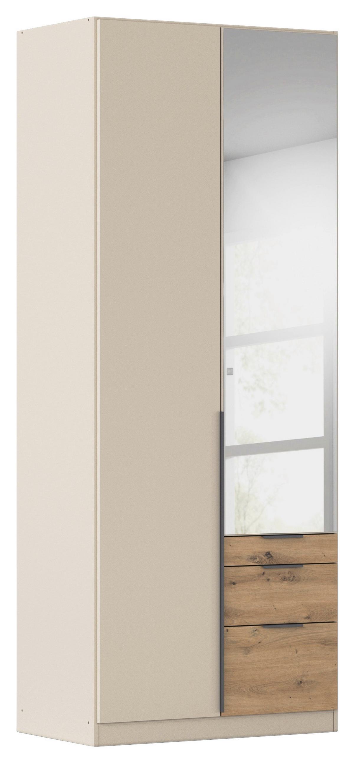 DULAP USI ROTATIVE ALABAMA - argintiu/culoare lemn stejar, Trend, material pe bază de lemn (91/229/54cm) - Modern Living