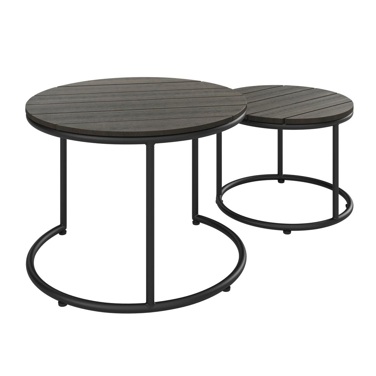 Loungegarnitur Cemi Anthrazit, 5-teilig - Anthrazit, MODERN, Kunststoff/Textil (210/72/210cm) - Mömax