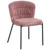 Stuhl Emily Rosa - Pink/Schwarz, Lifestyle, Holz/Textil (55/79/59cm) - Mömax