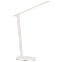 Led Asztali Lámpa Tomi - fehér, Modern, műanyag/fém (38,5/10,2/35,9cm) - Mömax