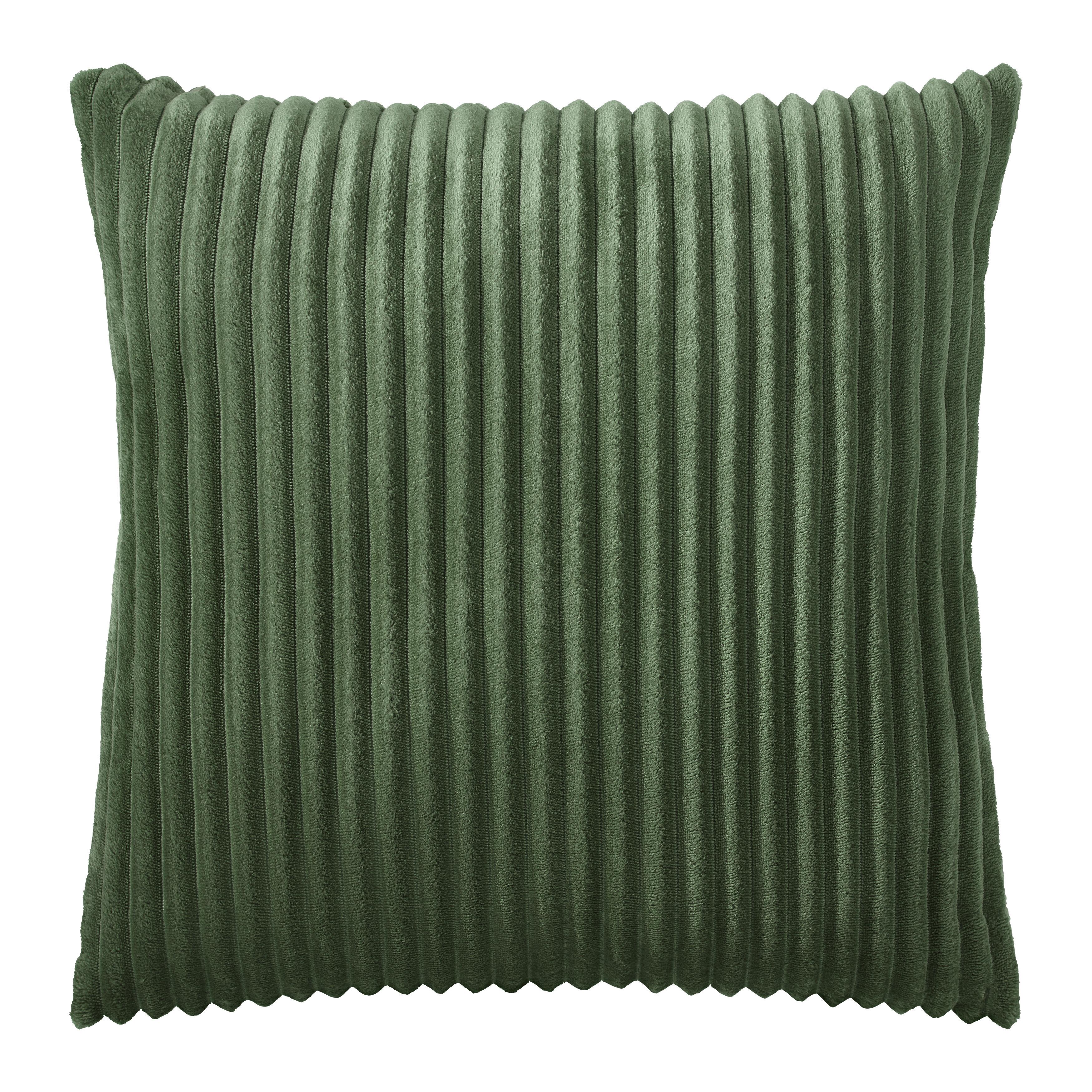 Zierkissen Cordi - Grün, Konventionell (45/45cm) - Modern Living