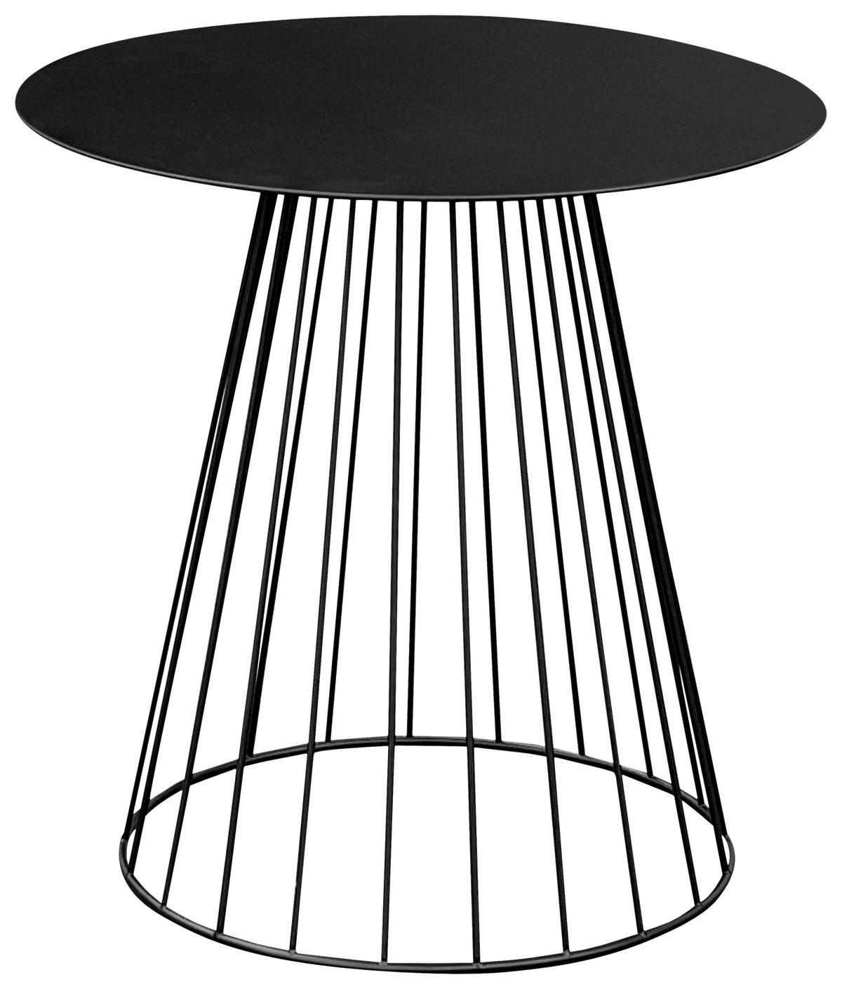 Neapl Stolić - crna, Trend, metal (40/40cm) - Modern Living