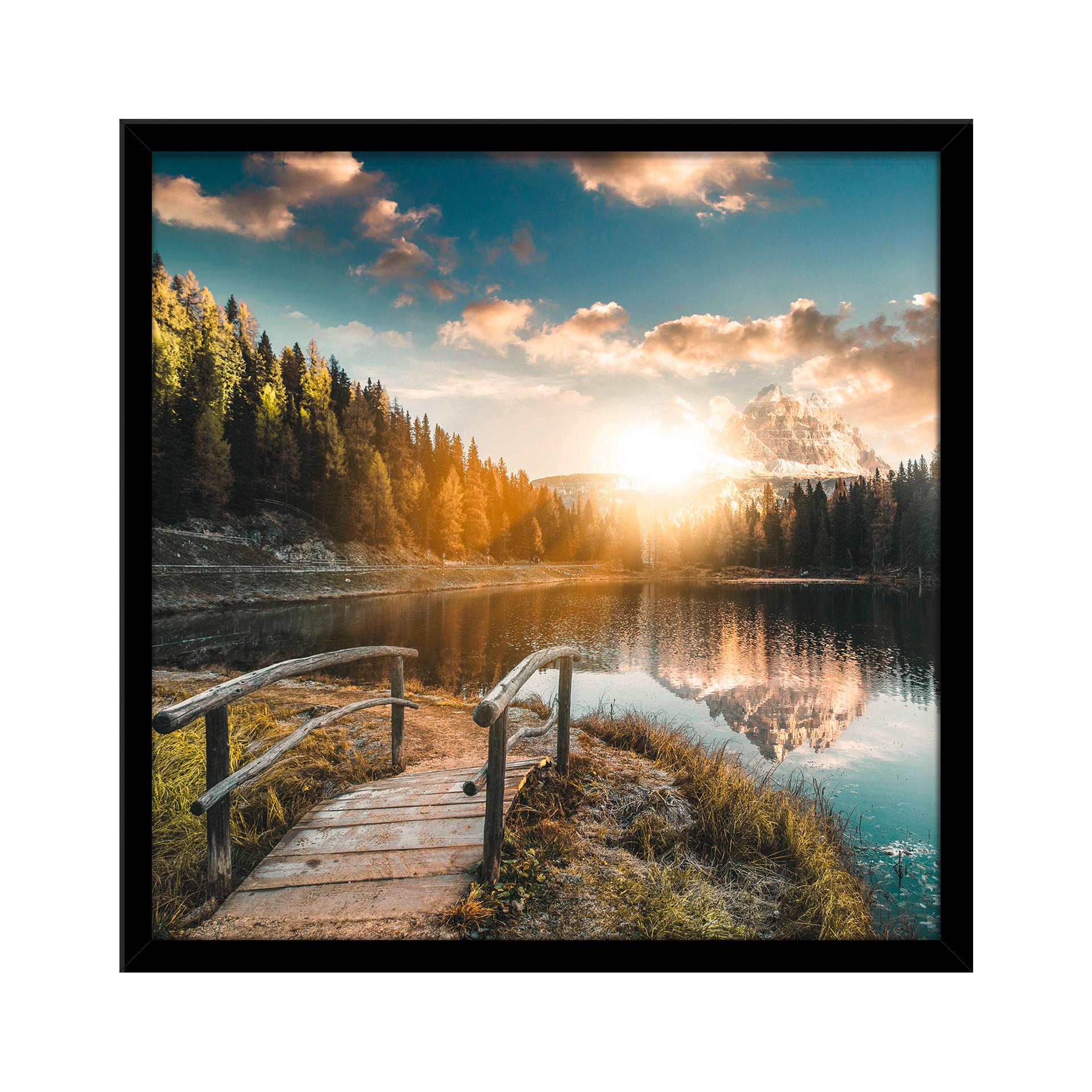 Bild Vous II ca. 30x30cm - Multicolor/Schwarz, Holzwerkstoff (30/30cm) - Modern Living