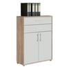 Aktenschrank Office Edition Weiß/Sonoma Eiche - Weiß/Sonoma Eiche, MODERN, Holzwerkstoff (84,5/114/33cm) - MID.YOU