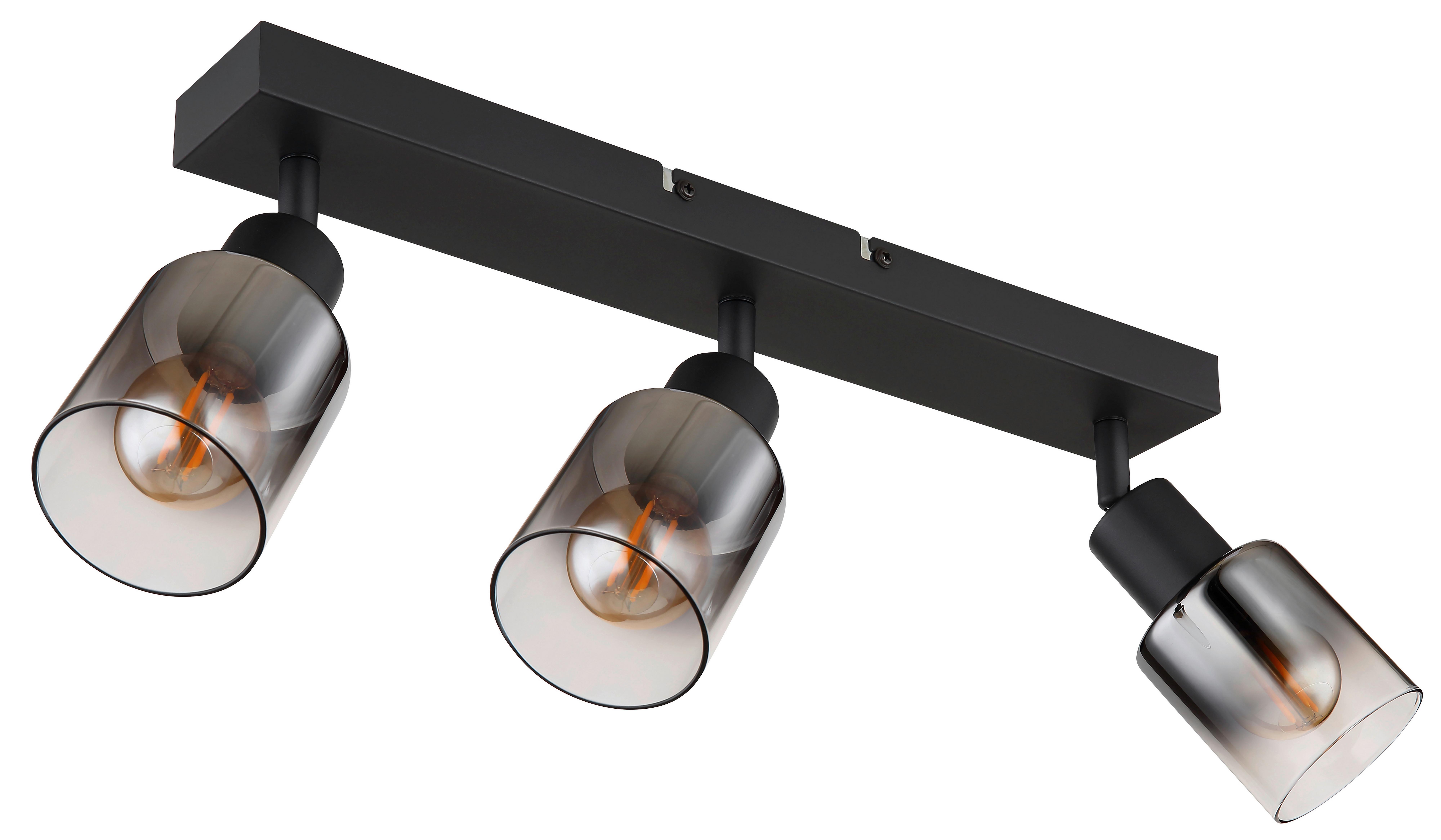 SPOTLIGHT RUDIO - svart, Modern, metall/glas (41/7/14cm) - Mömax