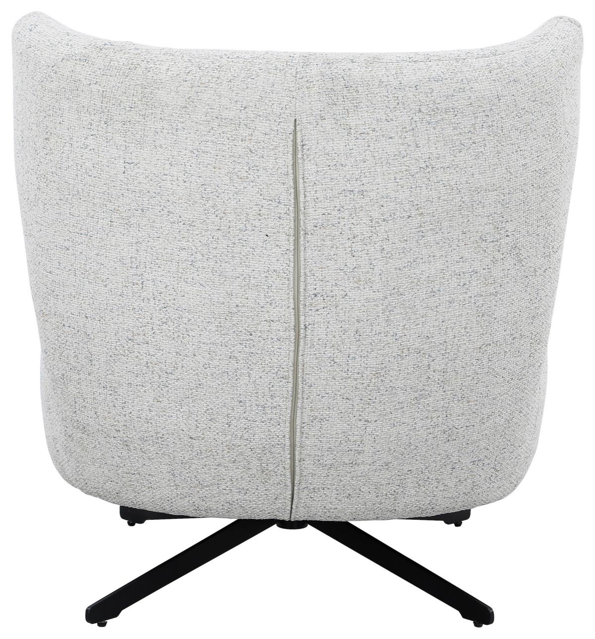 Fotelja Brioni - bijela/crna, Moderno, metal/tekstil (75/82/79cm) - Mömax