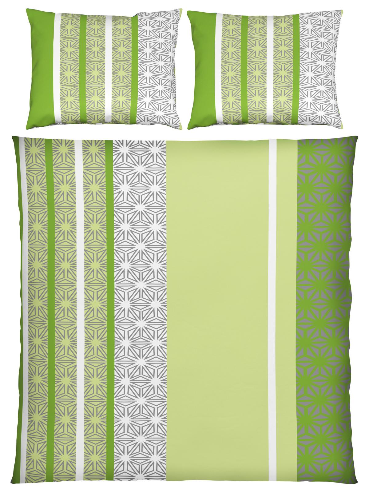 Posteljina Sara 200x200/2x60x80cm - zelena, tekstil (200/200cm) - Based