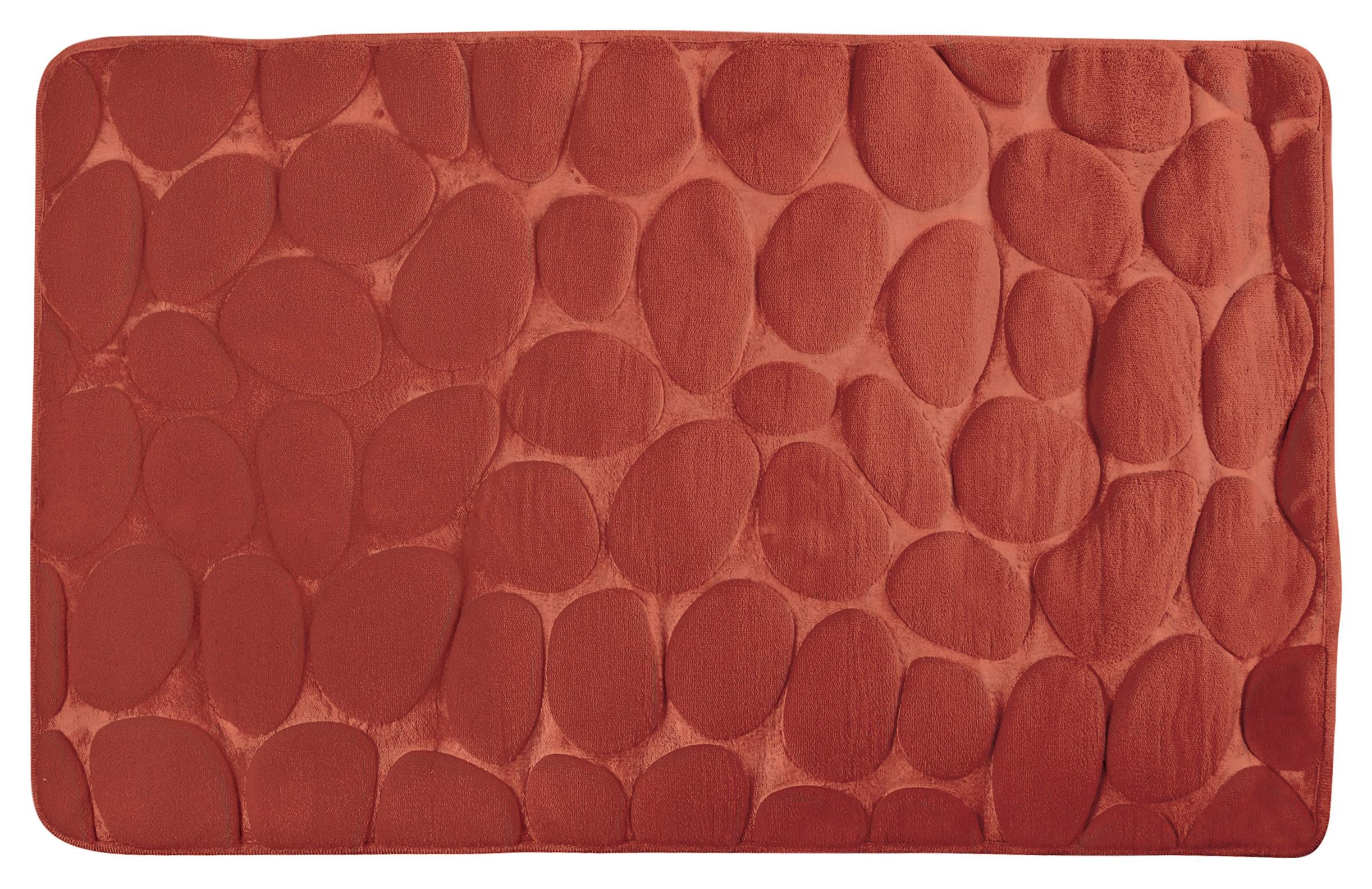 Badteppich 142125 Kiesel - Terracotta, Konventionell, Textil (50/80cm) - Spirella