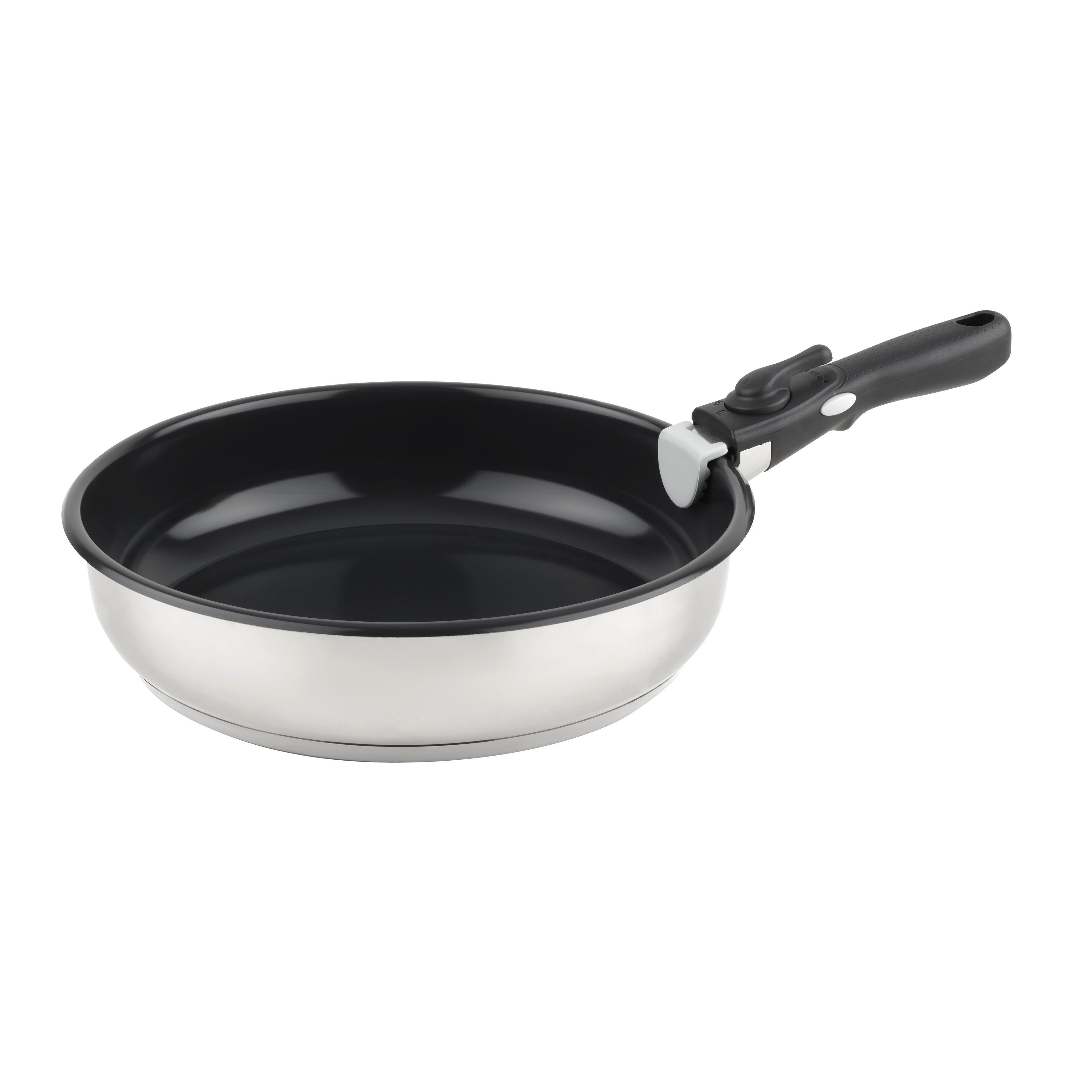 POÊLE À FRIRE CLICK & COOK - 28 CM - couleur argent, KONVENTIONELL, métal (28/7cm) - Mömax