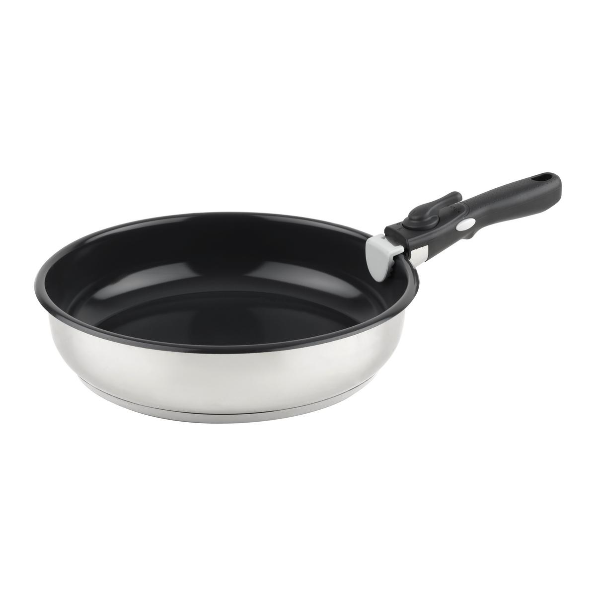 Tigaie pentru prăjit Click&Cook, cca.28cm - negru, Konventionell, metal (28/7cm) - Mömax
