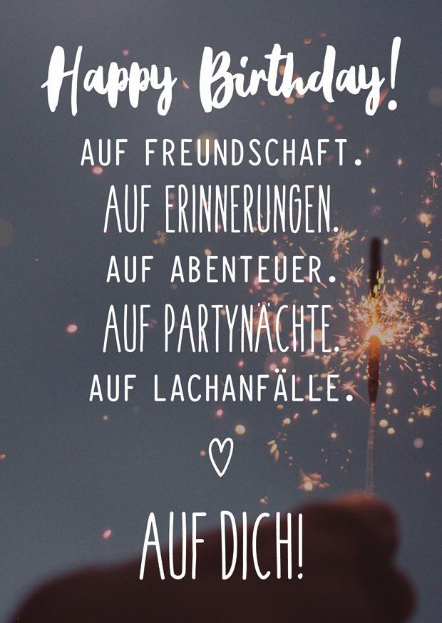 Postkarte Happy Birthday in Bunt - Multicolor, Basics, Papier (10,5/14,8cm) - VS Visual Statements