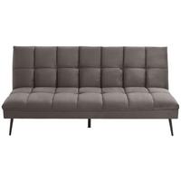 SOFA Z FUNKCJĄ SPANIA PUR - czarny/szary, Modern, metal/tkanina (178/84/98cm) - MID.YOU