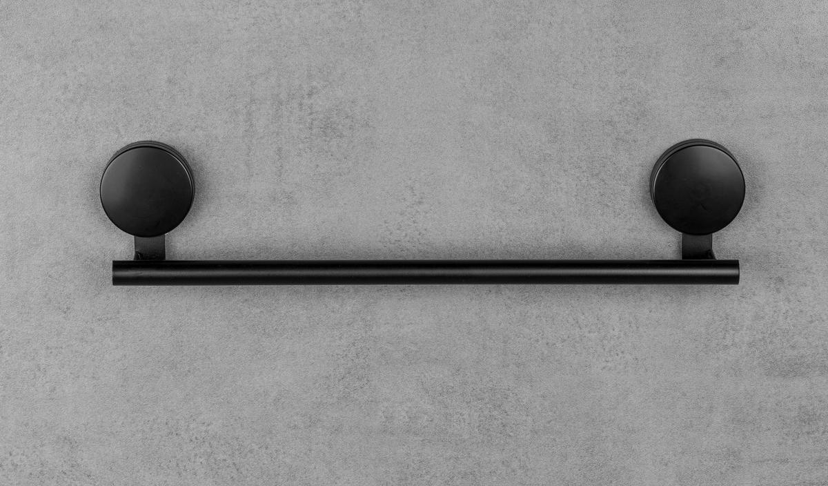 Držač Ručnika Pavia - crna, Moderno, metal (41,5/9/5cm) - Wenko