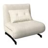 BÄDDFÅTÖLJ LUNA - vit/svart, Modern, metall/textil (92/86/80cm) - Bessagi Home