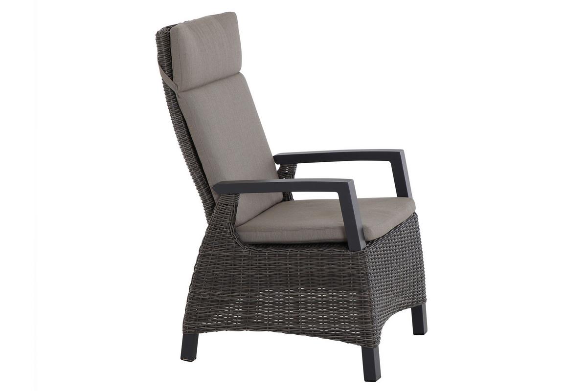 Loungegarnitur Corido 7-tlg. Grau - Grau, Basics, Keramik/Kunststoff (72/103/93cm) - Siena Garden