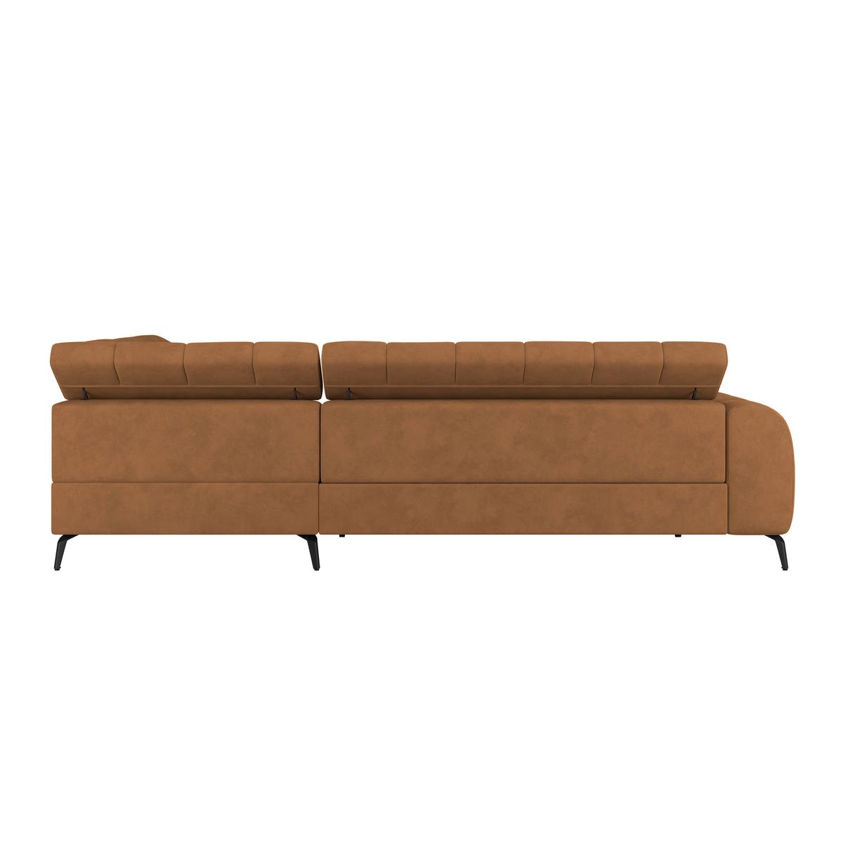 Kutna Garnitura Volf - smeđa/crna, Trend, tekstil/metal (261/203cm)